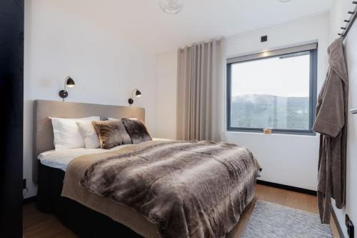 Un pat sau paturi într-o cameră la Åre View