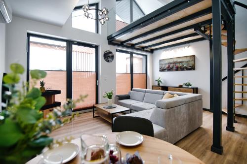 Χώρος καθιστικού στο Laguna Beskidów Resort - Apartament C50