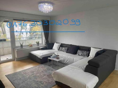 Χώρος καθιστικού στο Gemütliche 3 Zimmer Wohnung Ruben