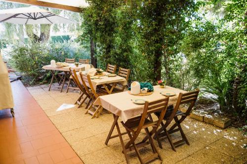 Jardín al aire libre en B&B Timeout