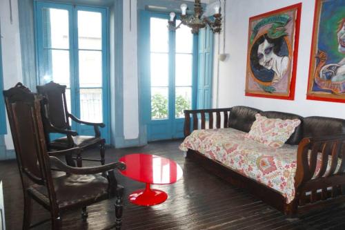 Χώρος καθιστικού στο Casa San Telmo 61