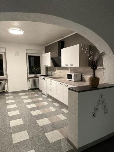 Η κουζίνα ή μικρή κουζίνα στο Anka´s Ferienhaus