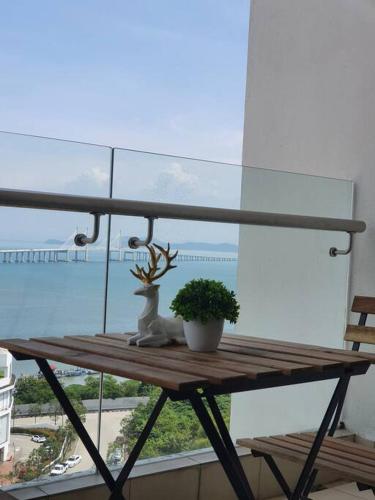 Landskap semula jadi dekat dengan apartmen
