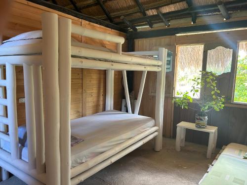 Postel nebo postele na pokoji v ubytování Punta Arena EcoHostal & EcoFit 01