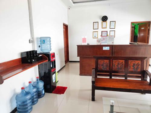 a room with a pharmacyacistacistacistacist at RedDoorz near Prambanan Temple in Klaten