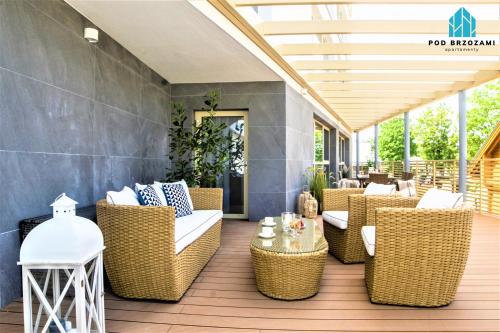 Posezení v ubytování Pod Brzozami Apartamenty Gea Eco