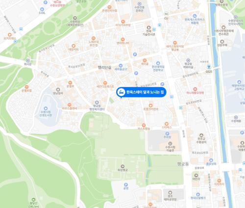 a map of the city of bermondsey palace at Haenggung stay Dalno - Suwon private house hanok in Suwon