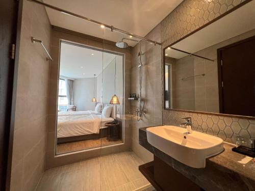 Koupelna v ubytování Apec Mandala Cham Bay Muine Condotel