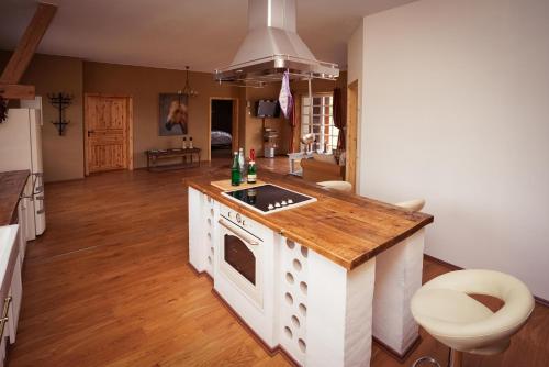 Dapur atau dapur kecil di Landhaus Brigitte