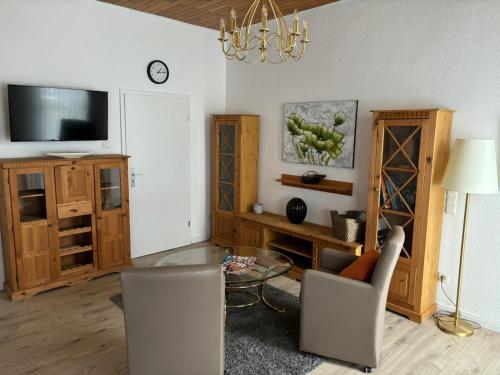 TV a/nebo společenská místnost v ubytování Hotel Mietz