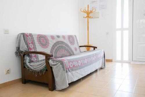 A bed or beds in a room at Eusebio - Casa en Riumar para 4 personas y en primera línia de mar - Deltavacaciones