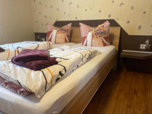Cama o camas de una habitación en Ebermannsmühle
