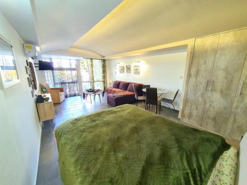 Χώρος καθιστικού στο Magical View Studios 1 Asproneri, Kamena Vourla