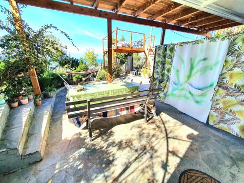 Κήπος έξω από το Magical View Studios 1 Asproneri, Kamena Vourla