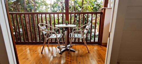 Balkón nebo terasa v ubytování Les bungalows du château d'Ô