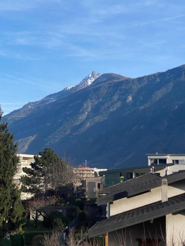 アパートメントから撮影された、または一般的な山の景色