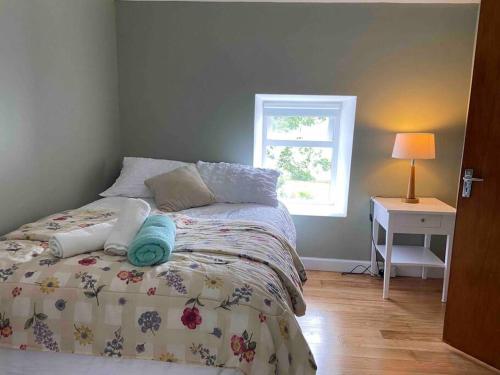 - une chambre avec un lit et une fenêtre dans l'établissement Padraig cottage, 