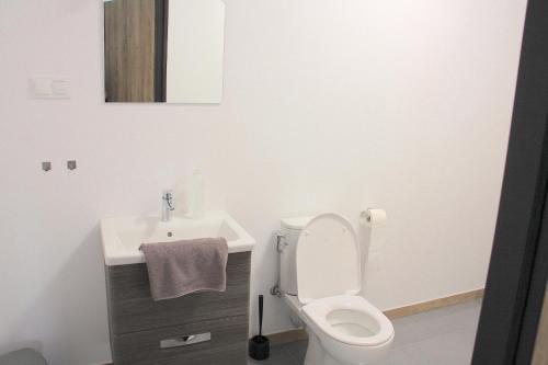 Ένα μπάνιο στο Apartamenty Kwiat Jabłoni