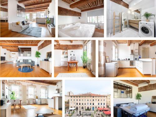 un collage de photos d'un appartement dans l'établissement La Merveille du Port - Spacieux & Lumineux - Les Frères de la Loc', à Marseille