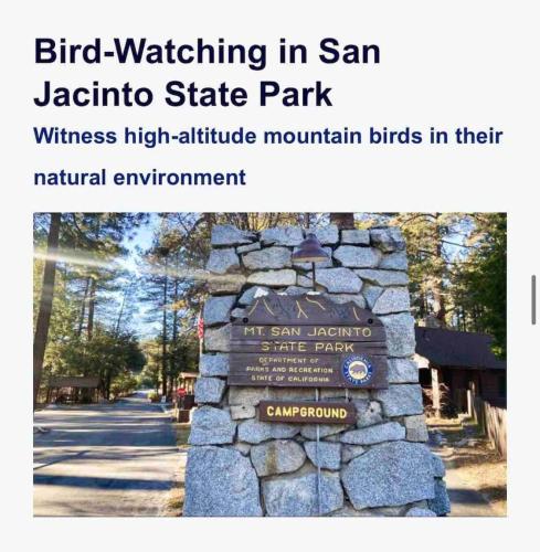 a sign for the entrance to the san jacinto state park at Blissfully Wild -with Hot Tub and pets are welcome in Idyllwild