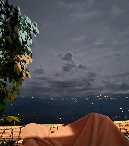 a view of the ocean with the sky and clouds at Monte Mágico in Támesis
