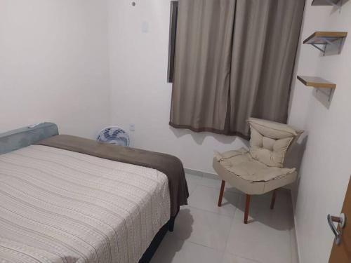 Postel nebo postele na pokoji v ubytování Apto familiar c/ piscina, próx as praias reg Sul
