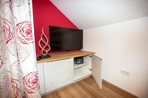 Kuchyň nebo kuchyňský kout v ubytování Gästehaus Seewinkel