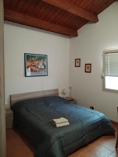 Postel nebo postele na pokoji v ubytování Mansarda con terrazzo