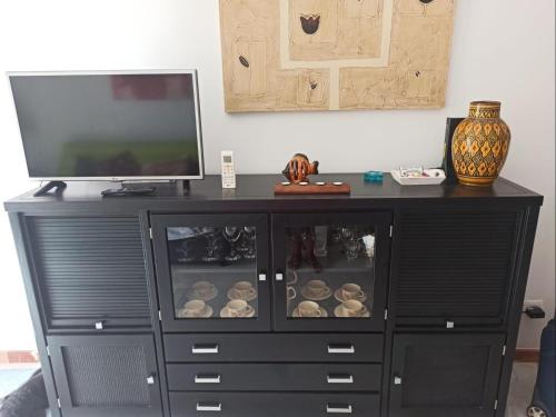 Apartamento Manilva con terraza y piscina