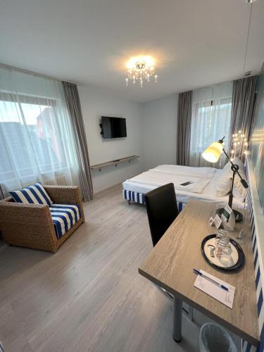 Televisyen dan/atau pusat hiburan di Aparthotel Deutschmeister