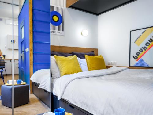 Postel nebo postele na pokoji v ubytování MiodLove Apartment
