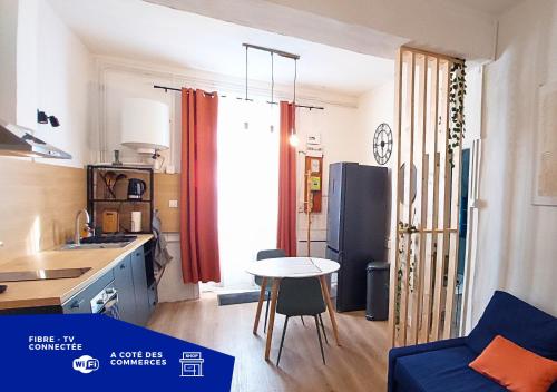 ArtKlein * T1 tout confort - Fibre -Halles Diderot