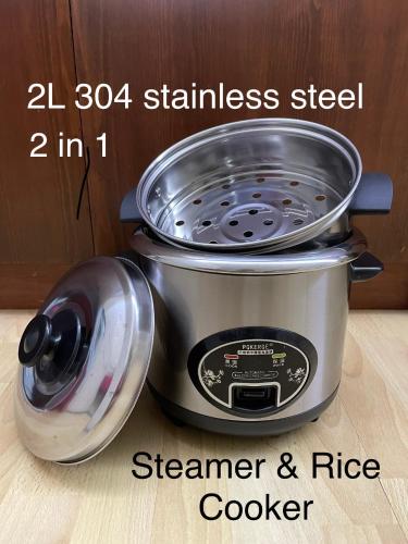 a slow cooker sitting on top of a counter at Melaka Relax Home - 6 pax - SeaView corner unit - 6 min to Historical Spot & Jonker in Melaka