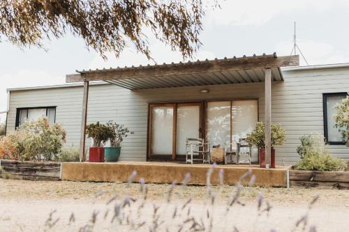 a house with a view of the front of it at The Olive Farm in Clare