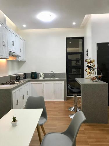 Kuchyň nebo kuchyňský kout v ubytování Tiny House Air BnB