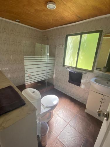Koupelna v ubytování El Fogon de Rio Claro