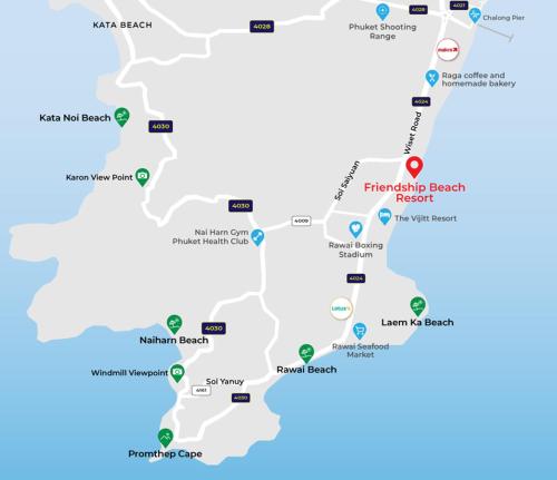 a map of française provence click to see a larger map at Friendship Beach Resort & Atmanjai Wellness Centre in Rawai Beach