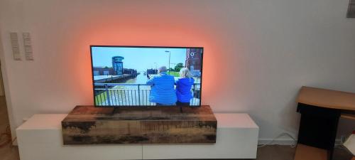 TV a/nebo společenská místnost v ubytování Gasthof Altes Farmhaus und Apartment