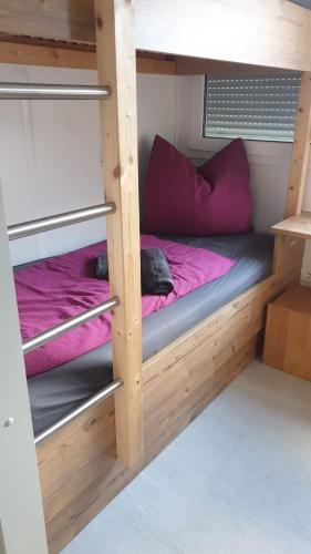 Postel nebo postele na pokoji v ubytování Gletscher-Trail Hostel