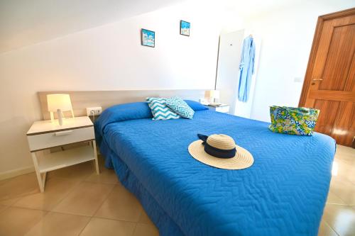 En eller flere senge i et værelse på Rooftop flat in Amalfi