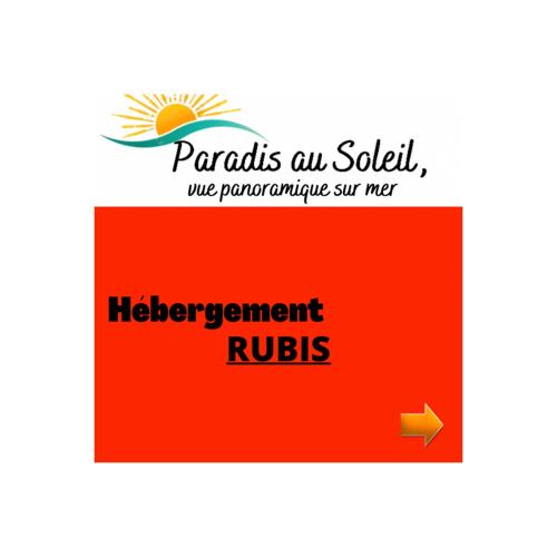 a screenshot of a cell phone with the text paralls au solellvale permanent at PARADIS AU SOLEIL, vue panoramique sur mer in Bouillante