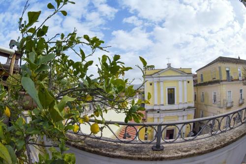 a view of a city from a balcony at Al centro Luxury Home in Caserta