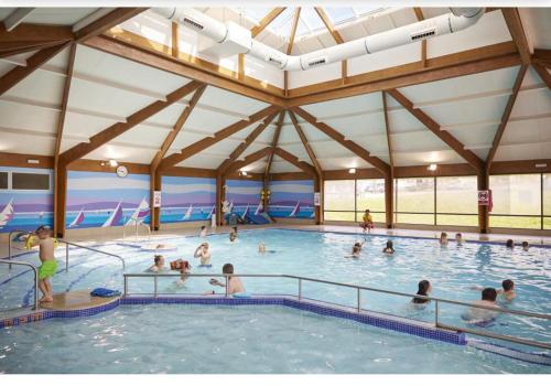 a group of people in a swimming pool at Newland's in Rochester