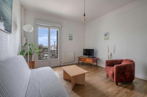 Appartement Vue mer pour 4 à 50m Plage