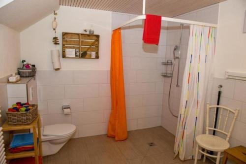 Koupelna v ubytování Einzelzimmer Kirsche, Kohlweid