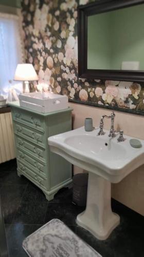 Koupelna v ubytování B&b La casa di Cesy