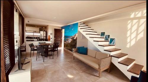 Χώρος καθιστικού στο Uma casa perfeita num paraíso