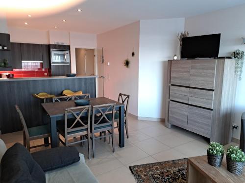 Kuchyň nebo kuchyňský kout v ubytování Appartement Borealis