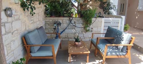 Χώρος καθιστικού στο Villa Ithaca