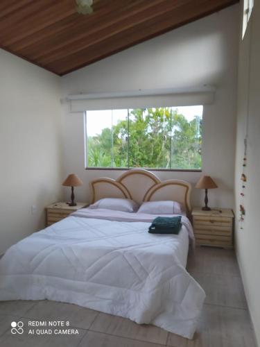 Katil atau katil-katil dalam bilik di Bangalô Cavalcante: Chalé Sol da Chapada e Chalé Ofurô